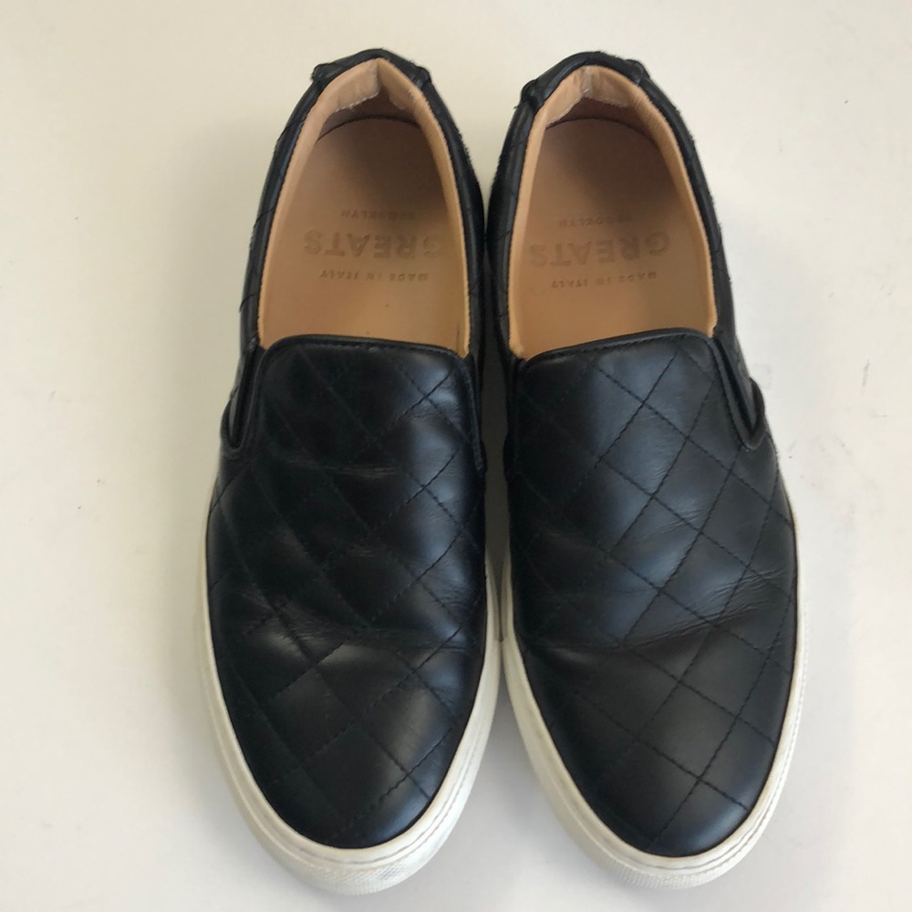 GREATS® Wooster Quilted Leather Slip-On Sneakers